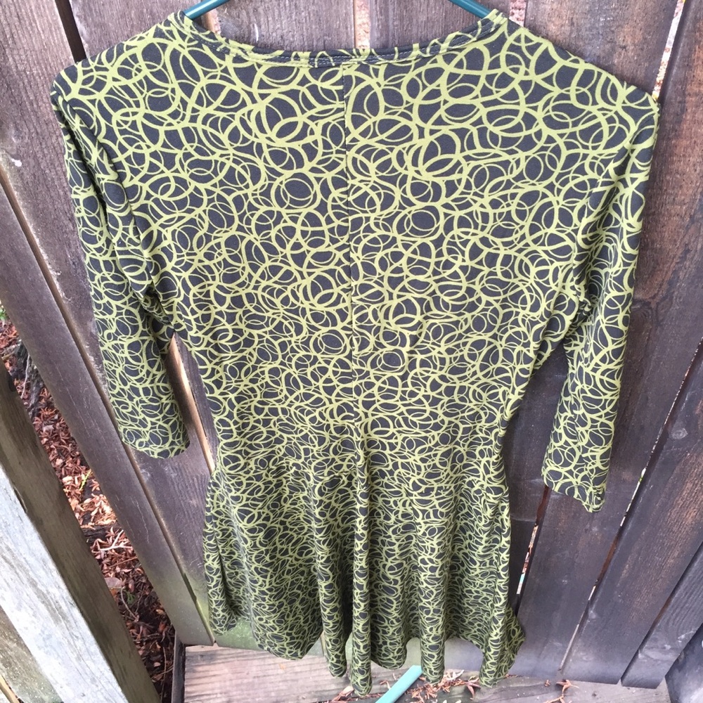 Perseption Concept Green & Black Dress Size S - Picture 5 of 12